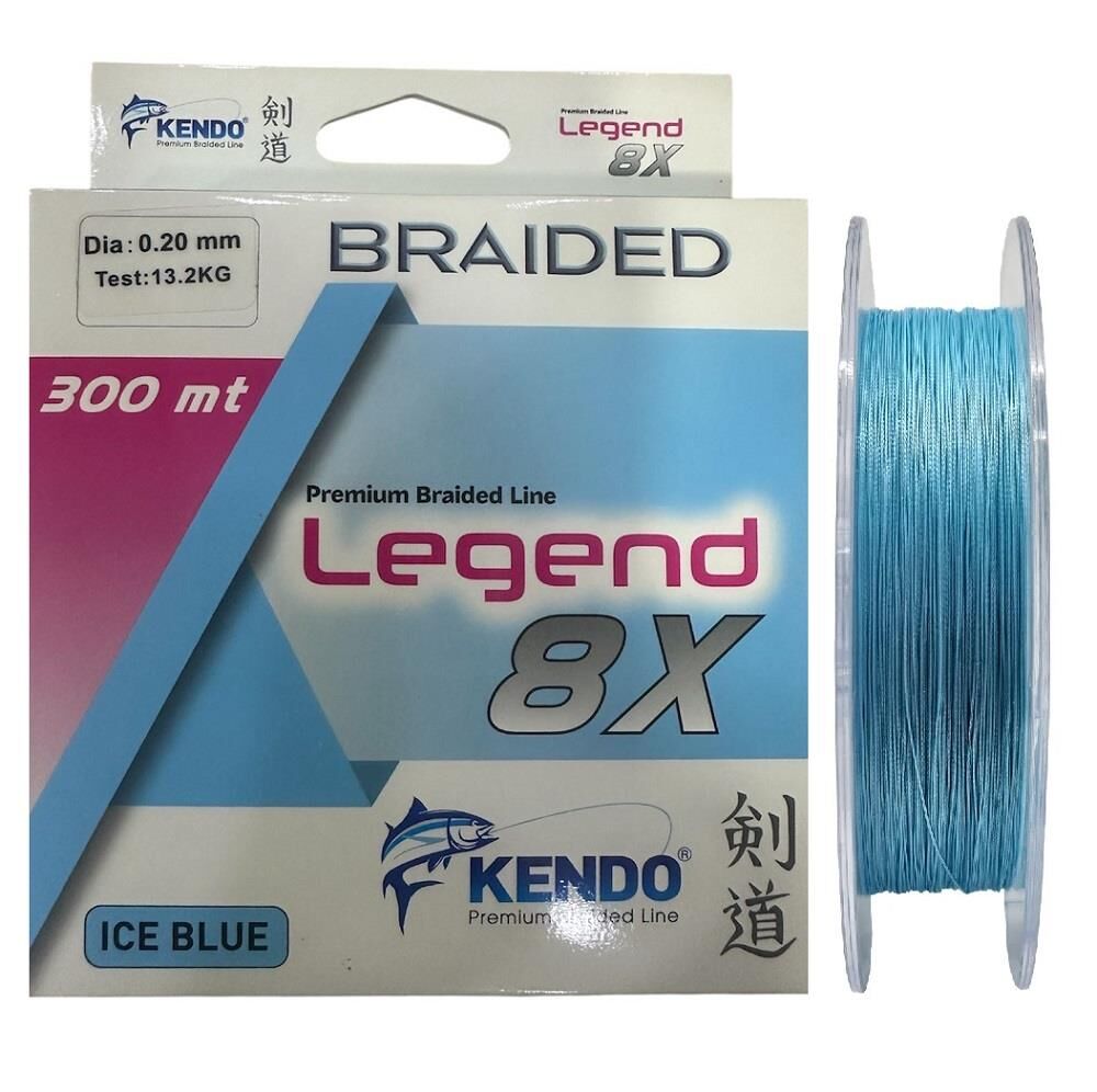 Kendo Legend 8X 300mt 0.20mm Örgü İp Misina Ice Blue