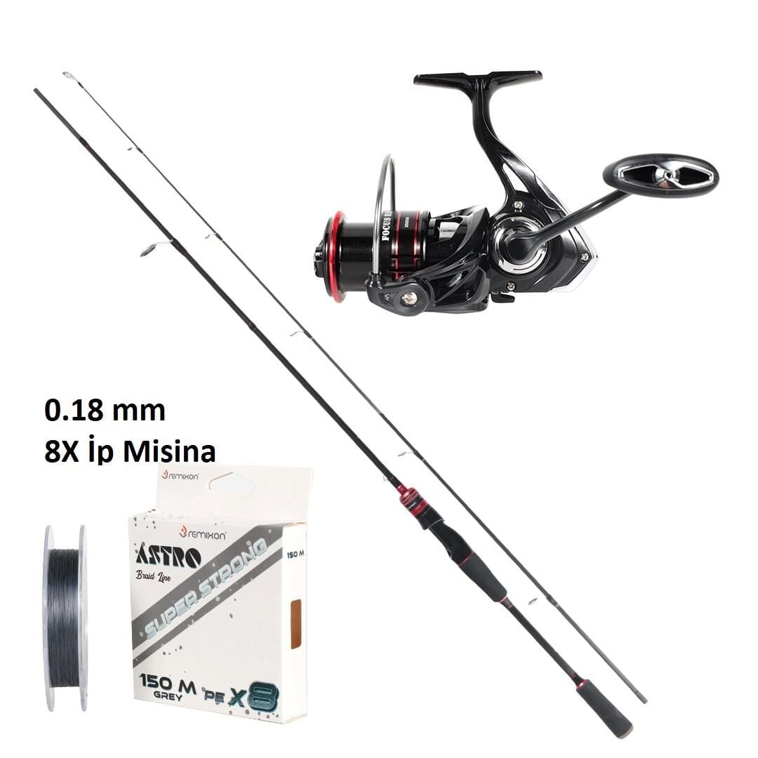 Remixon Focus RD 4000M + 270cm 5-35gr Spin Olta Seti