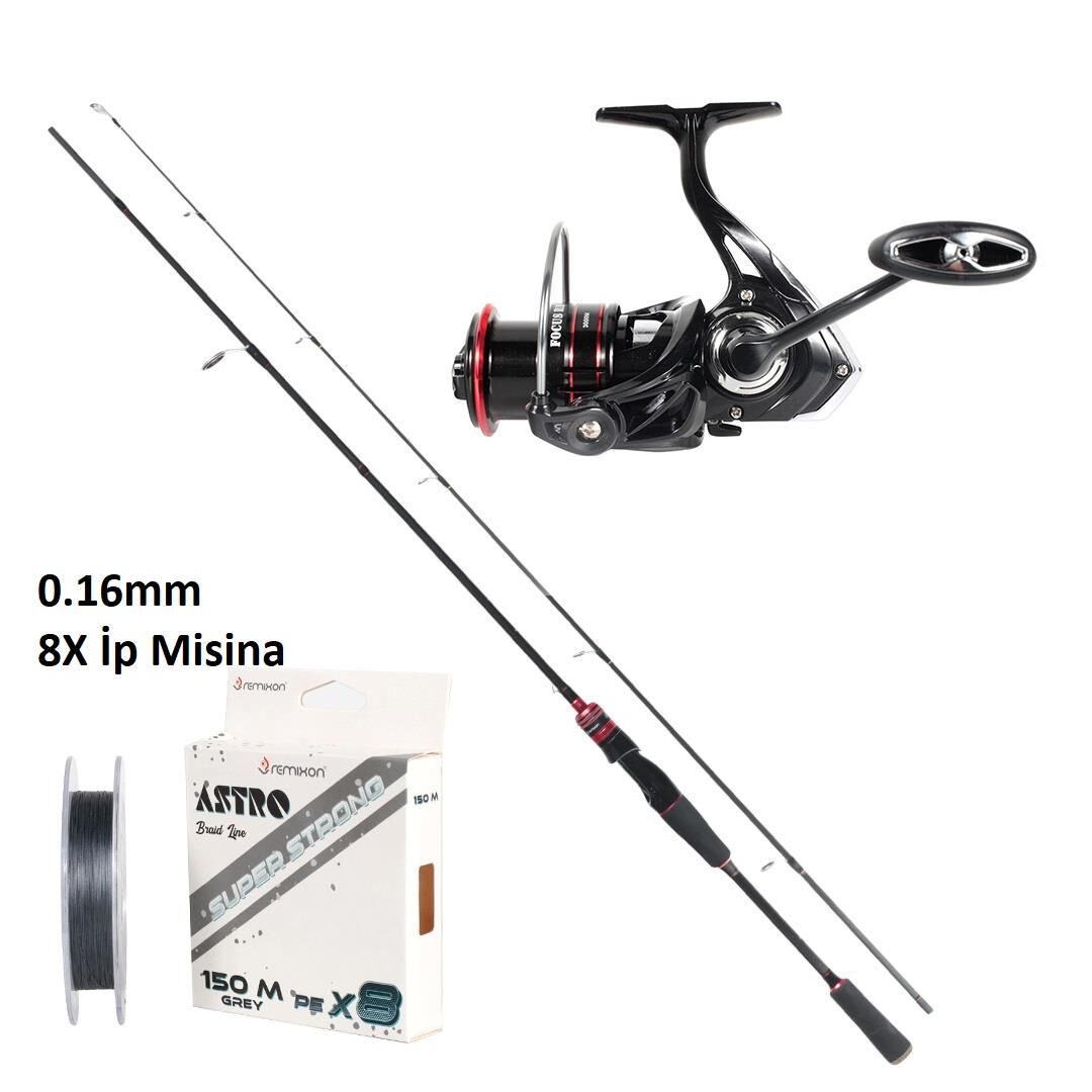 Remixon Focus RD 3000M + 240cm 5-35gr Spin Olta Seti