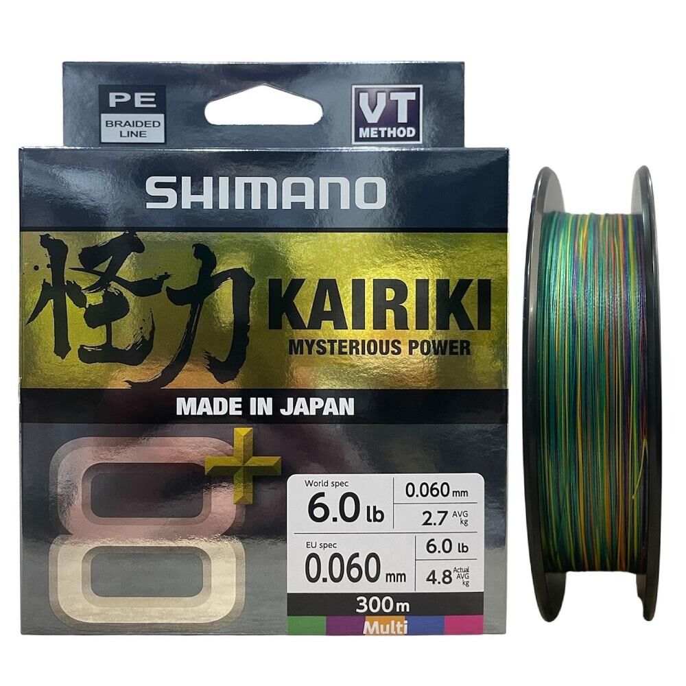 Shimano Kairiki 8+ 300 Mt 0.06mm İp Misina Multi Color