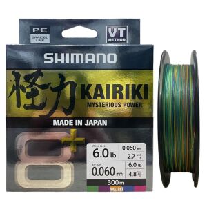 Shimano Kairiki 8+ 300 Mt 0.06mm İp Misina Multi Color