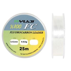 Ryuji FC 0.41mm 25m %100 Fluorocarbon Misina