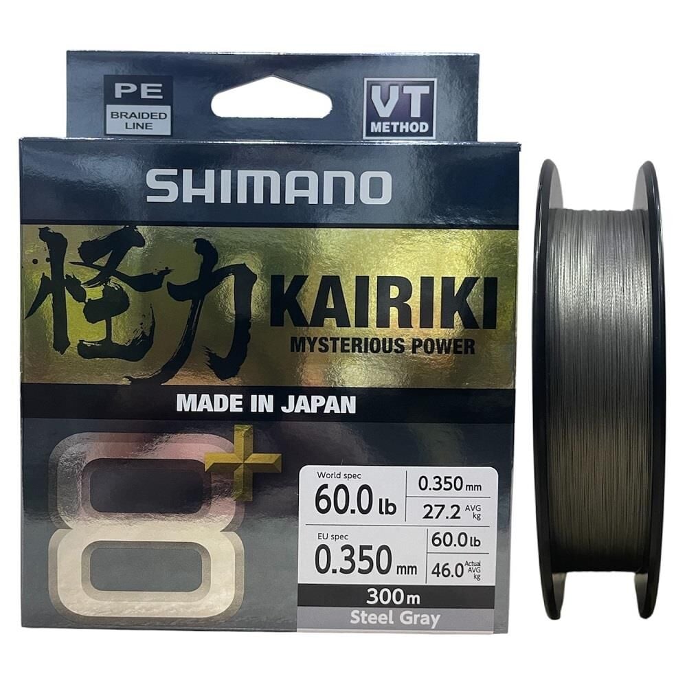 Shimano Kairiki 8+ 300 Mt 0.35mm İp Misina Steel Gray