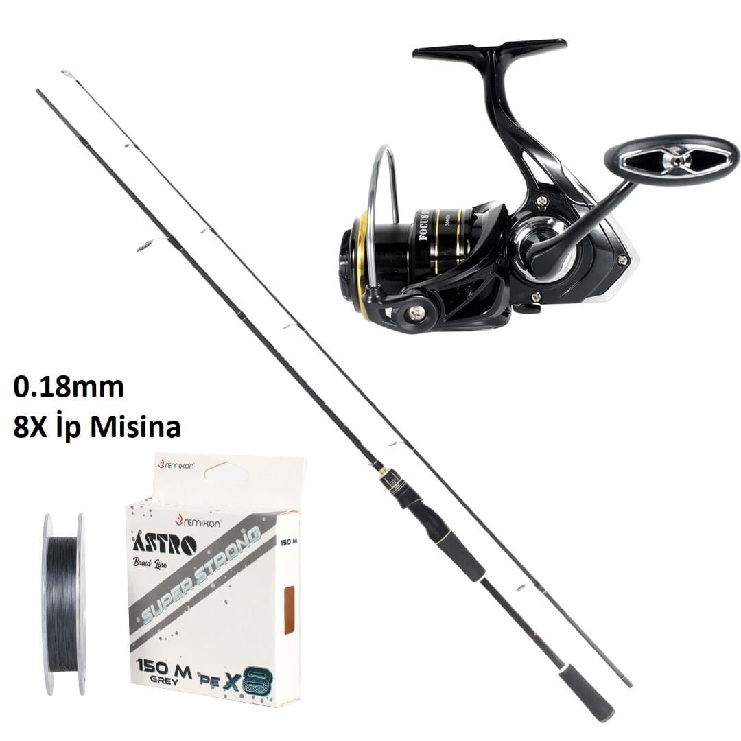 Remixon Focus BG 4000M + 270cm 5-35gr Spin Olta Seti