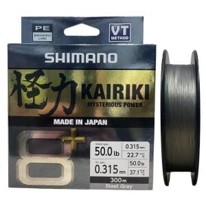 Shimano Kairiki 8+ 300 Mt 0.315mm İp Misina Steel Gray