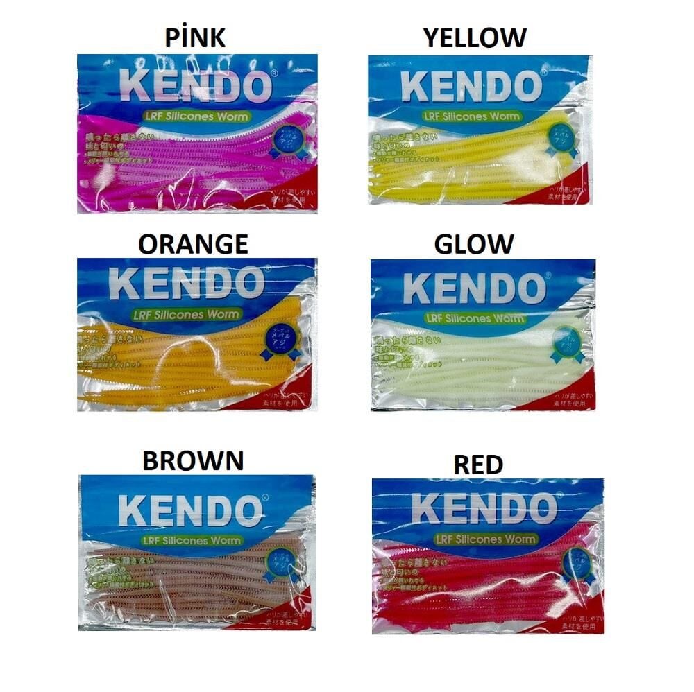 Kendo 10 cm Lrf Silicones Worm (Slim Gövde-Kokulu) 15 adet