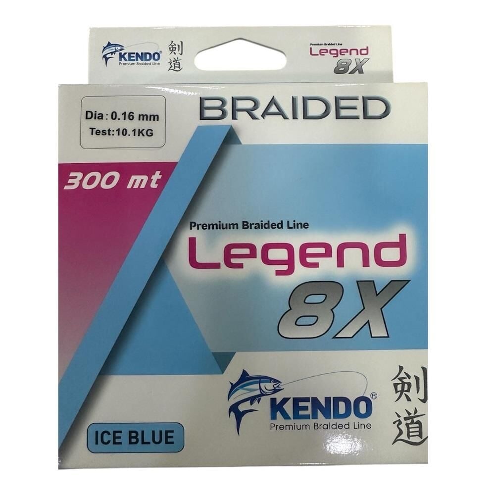 Kendo Legend 8X 300mt 0.16mm Örgü İp Misina Ice Blue