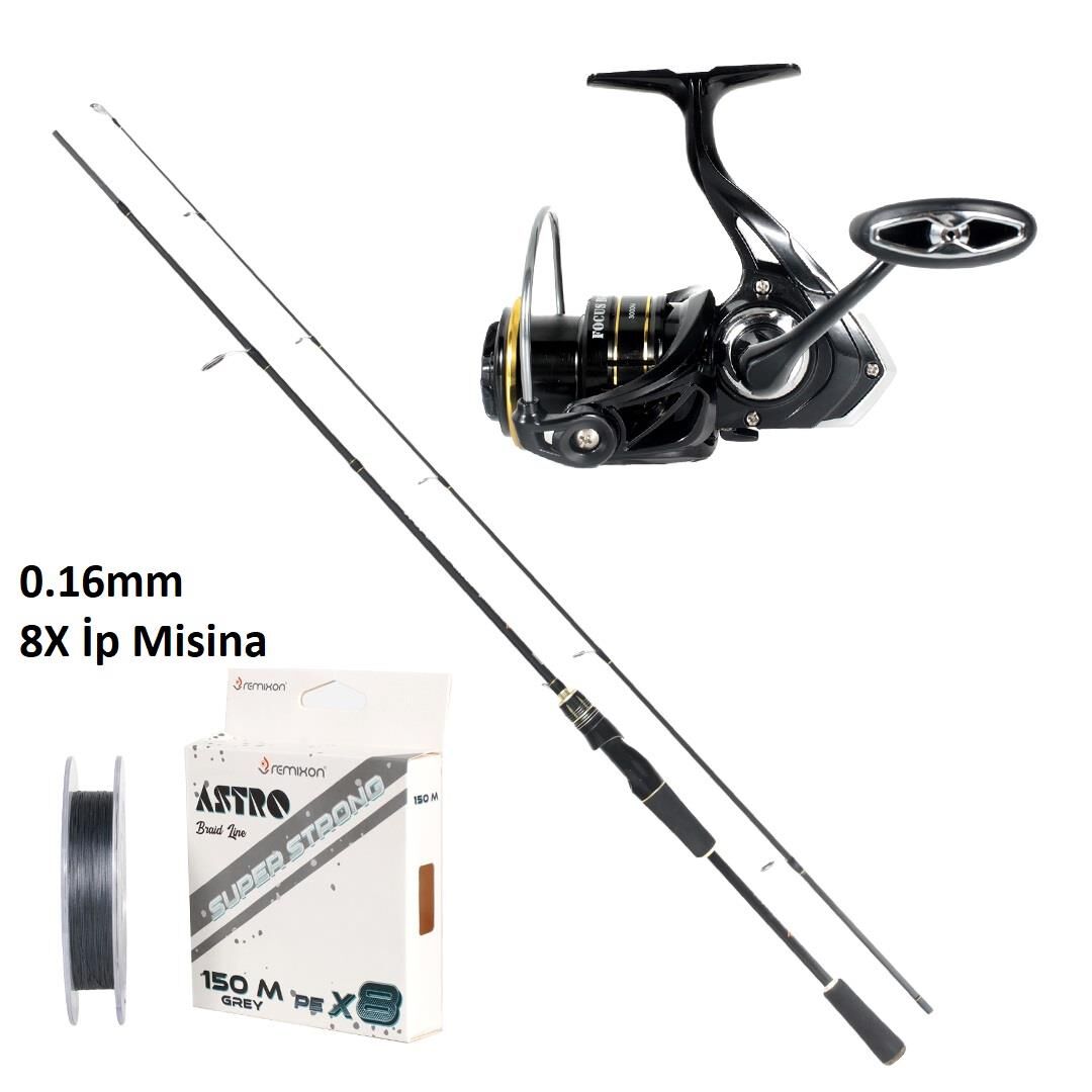 Remixon Focus BG 3000M + 240cm 5-35gr Spin Olta Seti