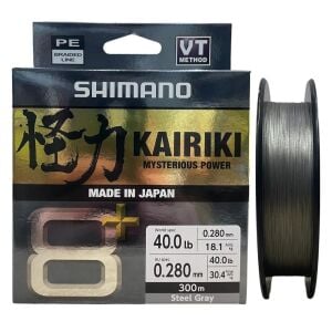 Shimano Kairiki 8+ 300 Mt 0.28mm İp Misina Steel Gray