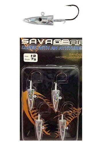 Savage Gear Sandeel Micro Jigg Head 7 gr #2 (4 Adet)