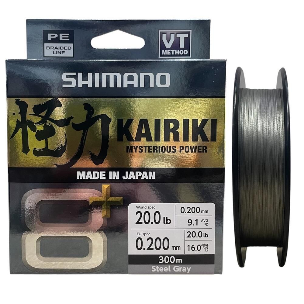 Shimano Kairiki 8+ 300 Mt 0.20mm İp Misina Steel Gray