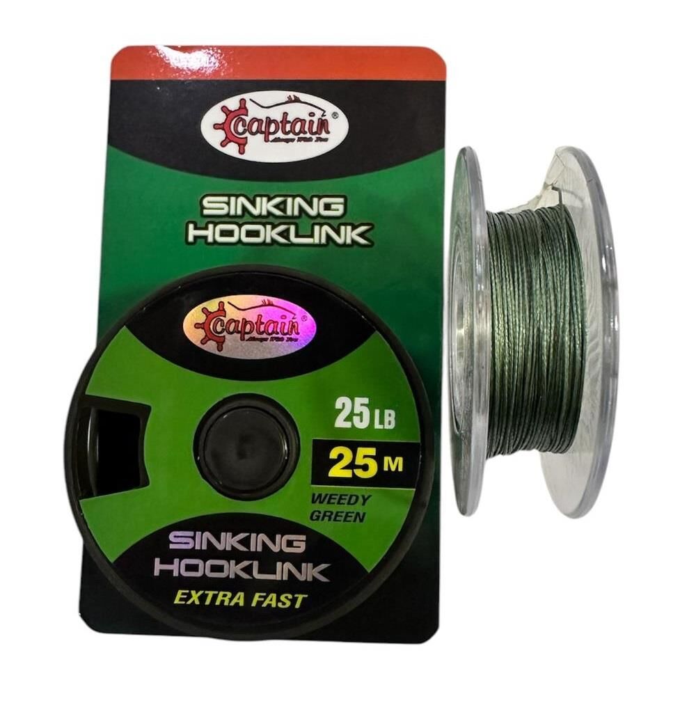 Captain Sinking Hooklink 25 Metre 25 LB Sazan Rig İpi