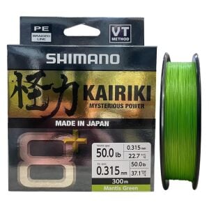 Shimano Kairiki 8+ 300 Mt 0.315mm İp Misina Mantis Green