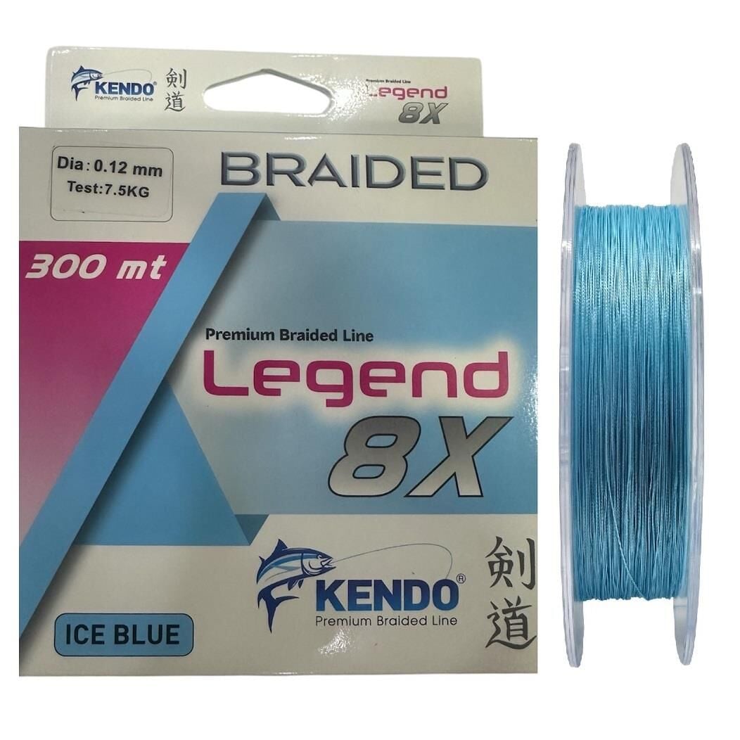 Kendo Legend 8X 300mt 0.12mm Örgü İp Misina Ice Blue