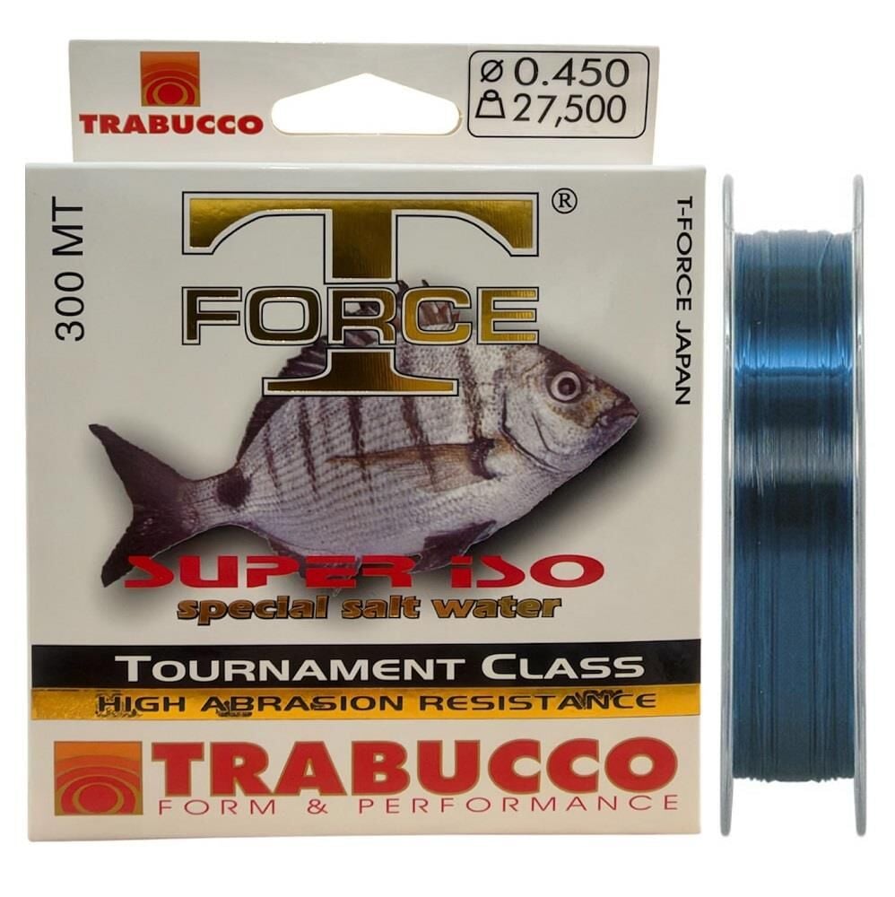 Trabucco T-Force Super İso 300 mt 0.45mm 27.5kg Monofilament Olta Misinası