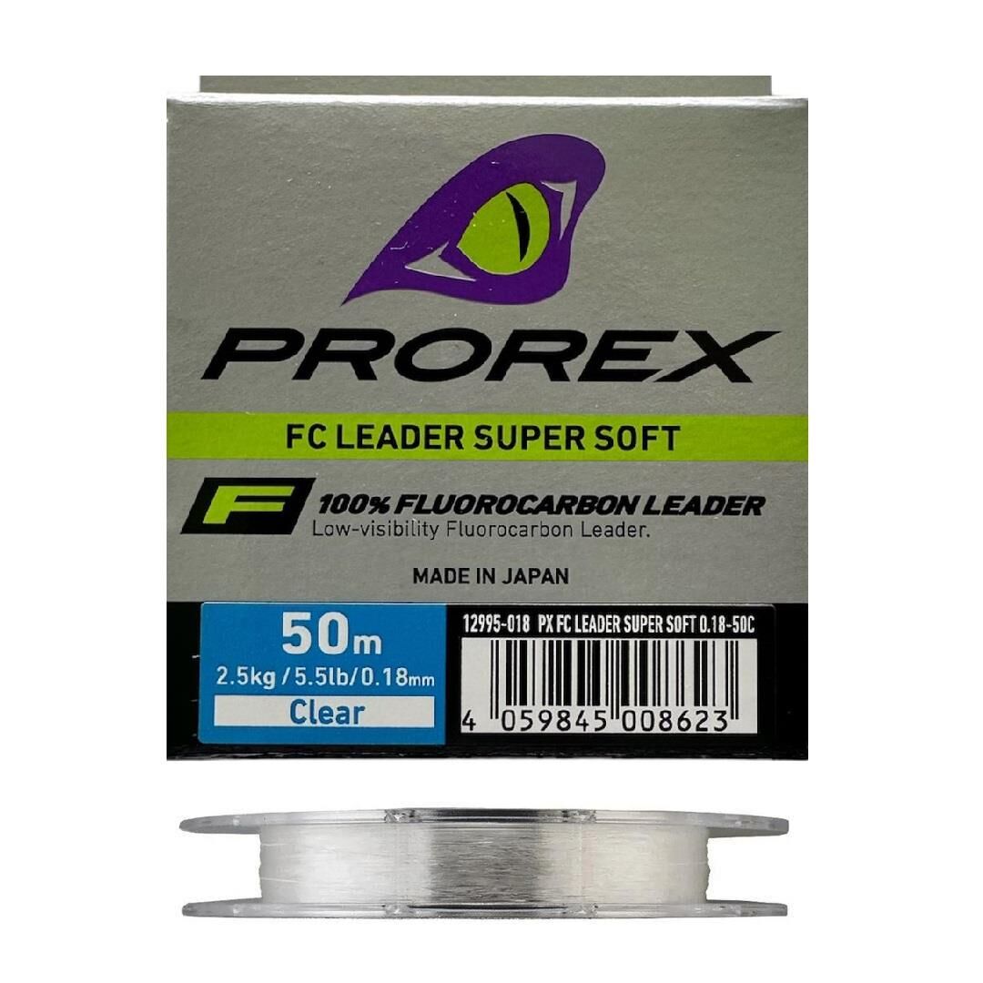 Daiwa Prorex 0.18mm 50m FC Leader Super Soft %100 Fluorocarbon Misina