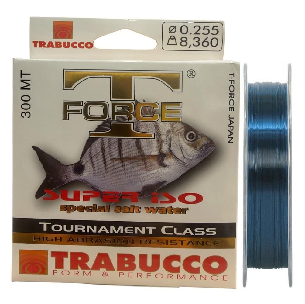 Trabucco T-Force Super İso 300 mt 0.255mm 8.36kg Monofilament Olta Misinası