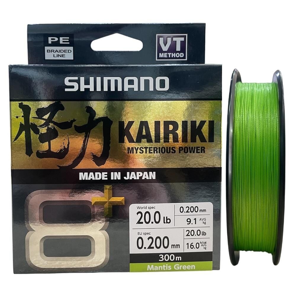Shimano Kairiki 8+ 300 Mt 0.20mm İp Misina Mantis Green