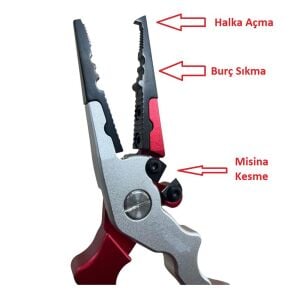 Effe HG156 Pro 17cm Balıkçı Pensesi Kılıflı Karabinalı
