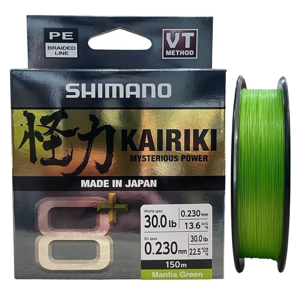Shimano Kairiki 8+ 150 Mt 0.23mm İp Misina Mantis Green