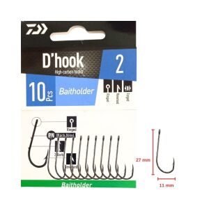 Daiwa Baitholder İğne No:2 (10 adet)
