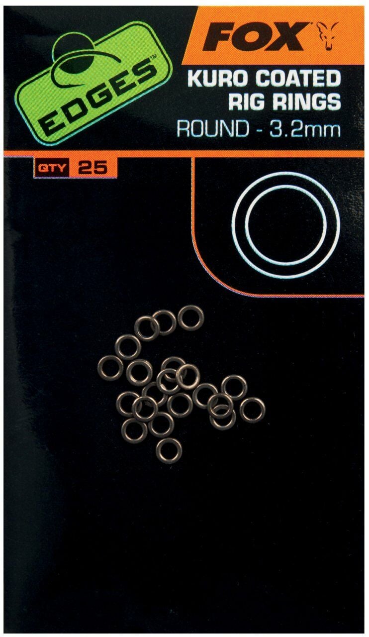 Fox Edges Kuro Coated Ring Rings 3.2mm (25'li Paket)