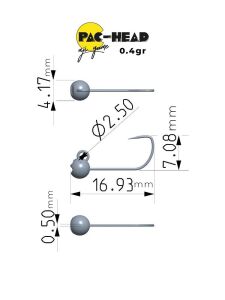 Fujin Pac-Head Aji Game Jighead Zoka 10 No 0.4gr 5 Adet