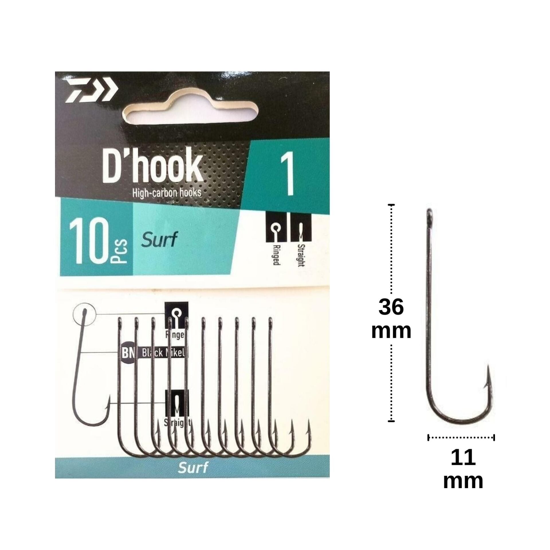 Daiwa Surf İğne No:1 (10 Adet)