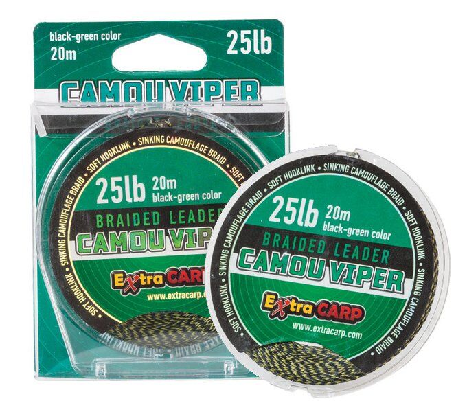 Extra Carp Camou Viper 20m 25lb Köstek İpi