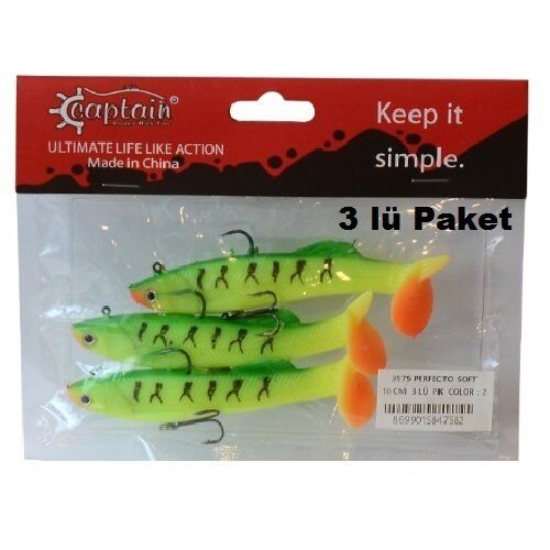 Captain 3575 Perfecto Soft 10cm Silikon Yem Color:2