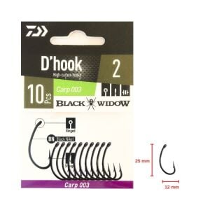 Daiwa Black Widow Carp 003 İğne No:2 (10 adet)