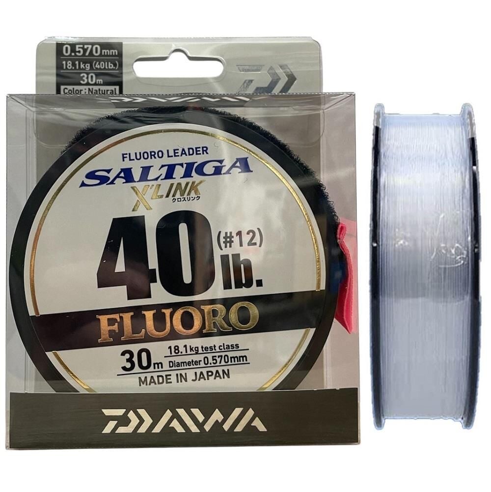 Daiwa Saltiga X Link 30mt 40lb 0.57mm %100 Fluorocarbon Misina