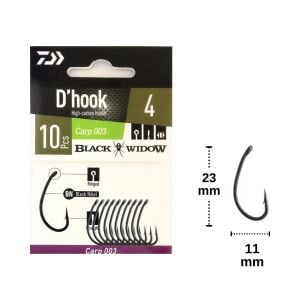 Daiwa Black Widow Carp 003 İğne No:4 (10 adet)
