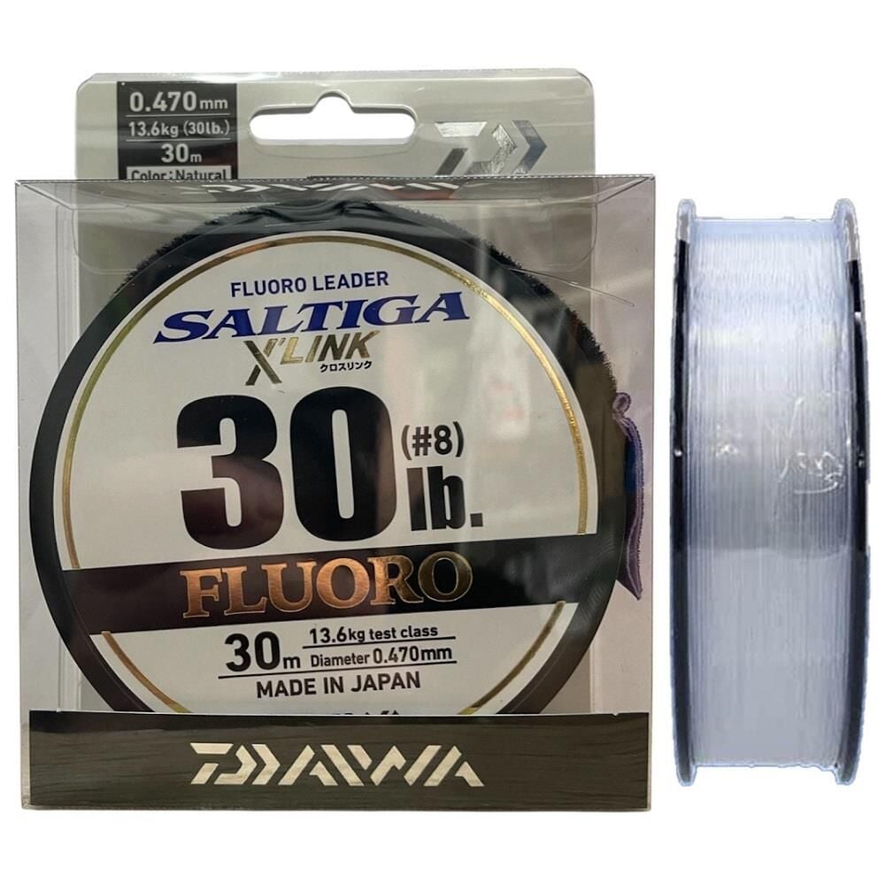 Daiwa Saltiga X Link 30mt 30lb 0.47mm %100 Fluorocarbon Misina