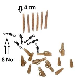 Extra Carp Camou Lead Clip Set Sazan Kurşun Aparatı Seti 6 Set