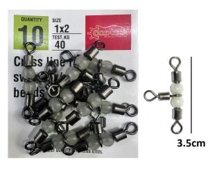 Captain 5048 Boy:1x2 Üçlü Boncuklu Fırdöndü 10 Adet