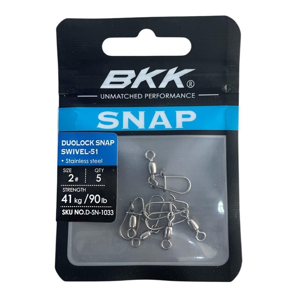 BKK Duolock Snap Swiwel-51 No 2 Klipsli Fırdöndü 5 Adet