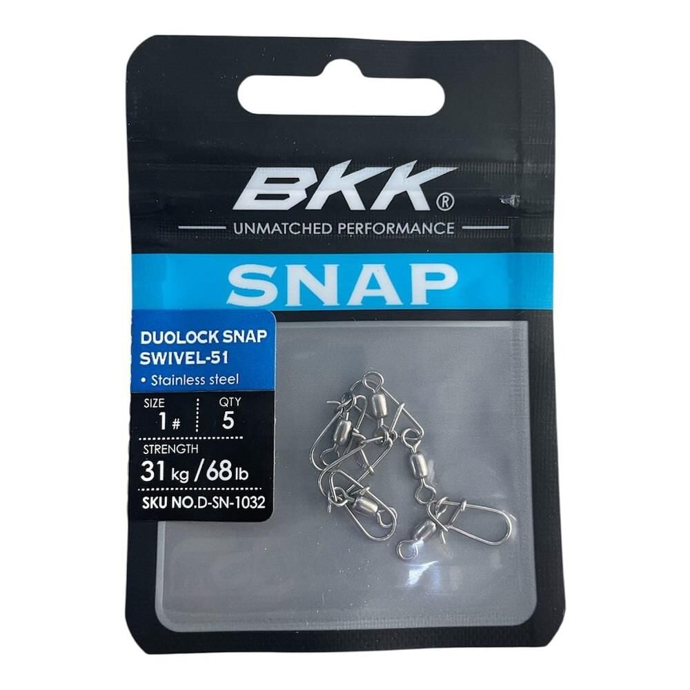 BKK Duolock Snap Swiwel-51 No 1 Klipsli Fırdöndü 5 Adet
