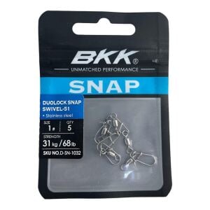 BKK Duolock Snap Swiwel-51 No 1 Klipsli Fırdöndü 5 Adet