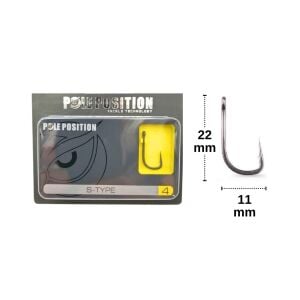 Gamakatsu Pole Position S-Type No:4 Sazan İğnesi (10 adet)
