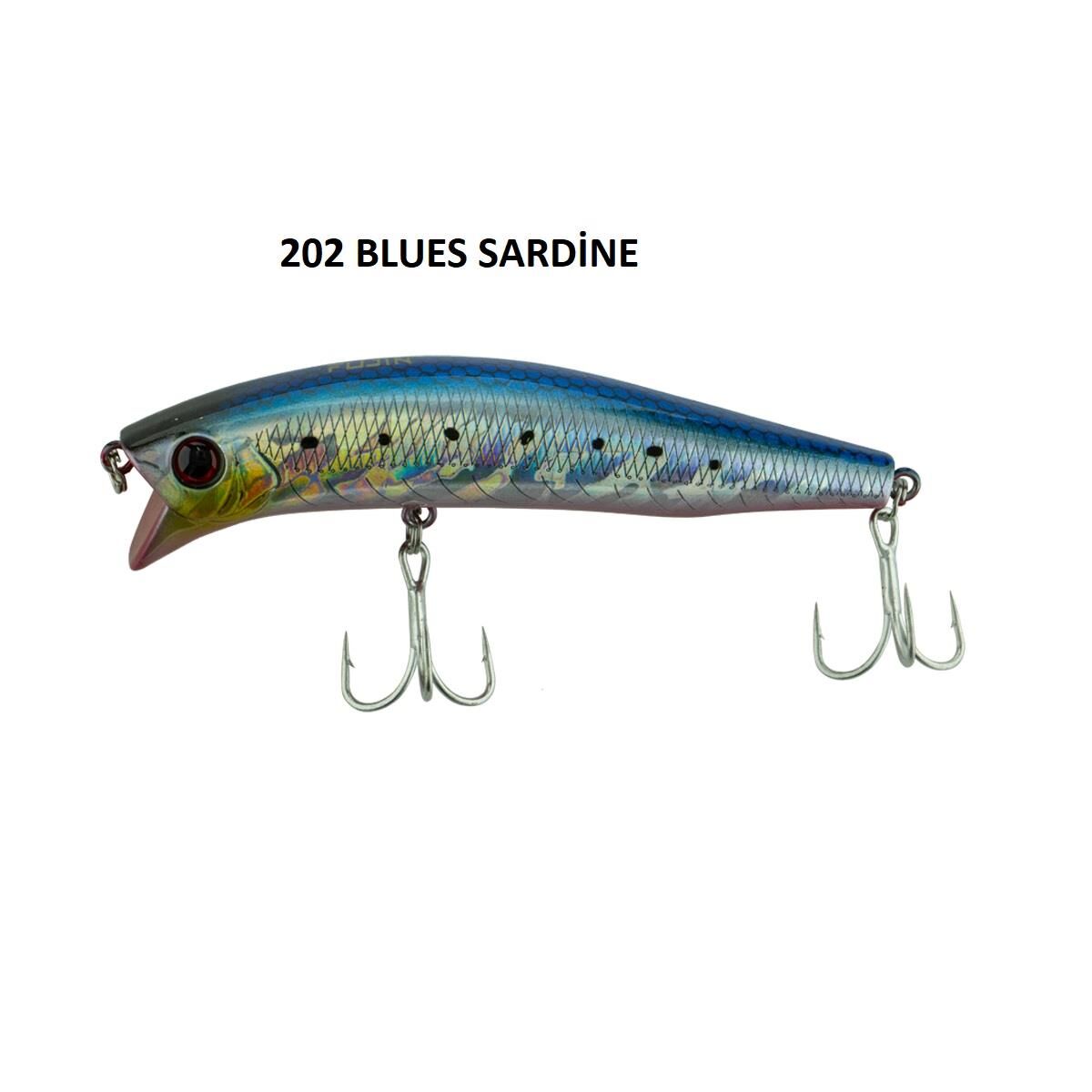 Fujin Hacker 9cm 13.7gr 20-30cm Dalar SSR Floating Maket Balık 202 Blue Sardine