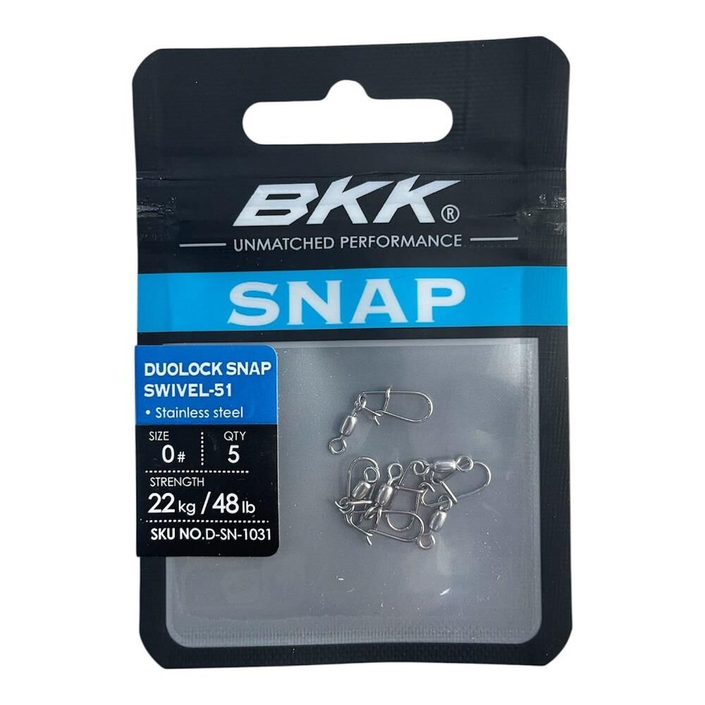 BKK Duolock Snap Swiwel-51 No 0 Klipsli Fırdöndü 5 Adet