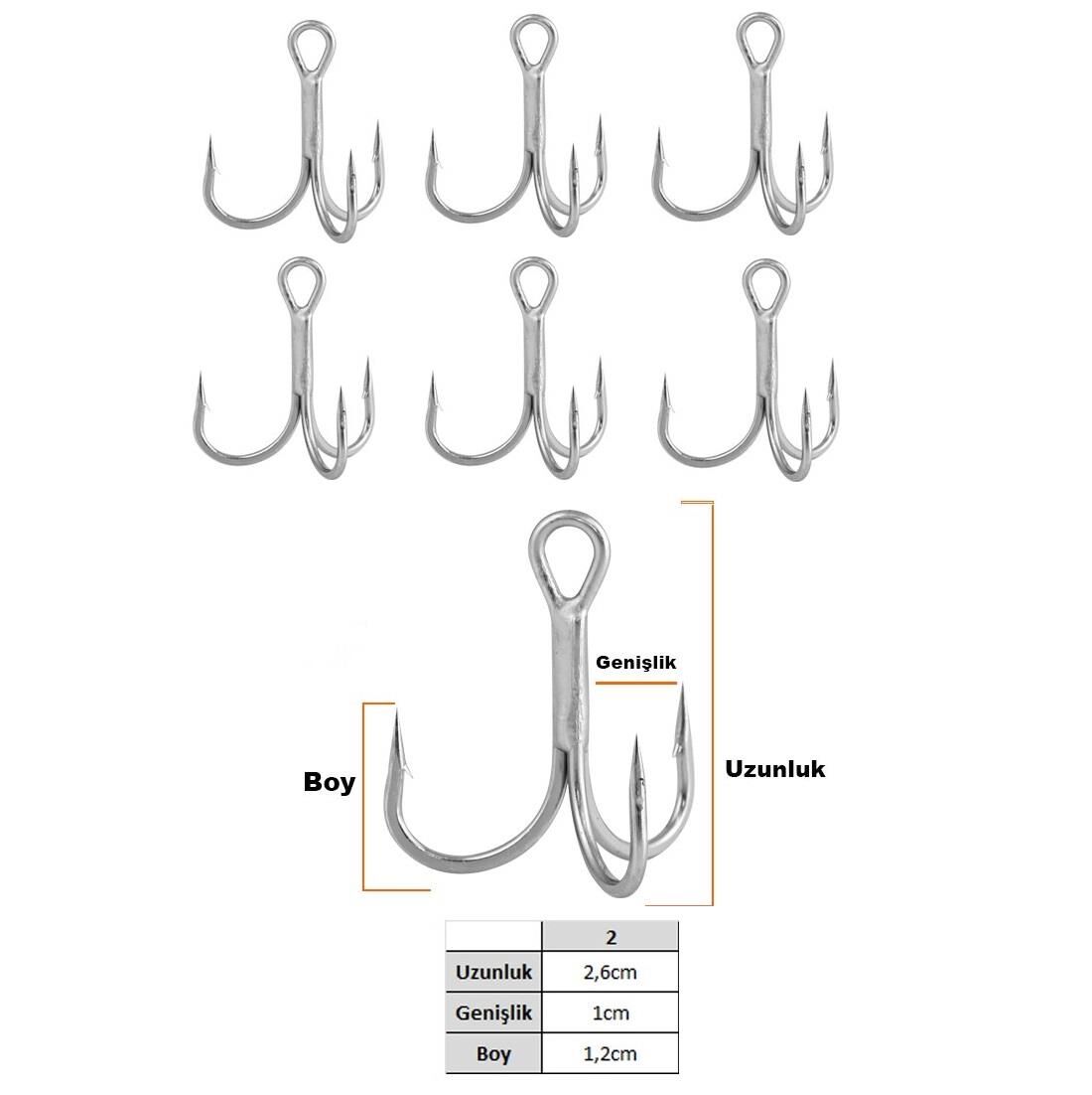 Fujin Falcon No:2 Süper Anti-Rust Üçlü İğne 6 Adet