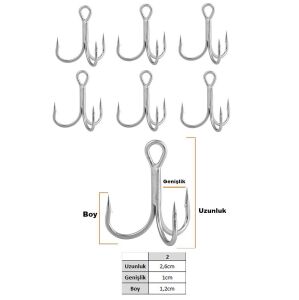 Fujin Falcon No:2 Süper Anti-Rust Üçlü İğne 6 Adet
