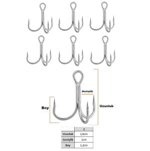 Fujin Falcon No:2 Süper Anti-Rust Üçlü İğne 6 Adet