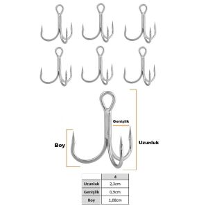 Fujin Falcon No:4 Süper Anti-Rust Üçlü İğne 6 Adet