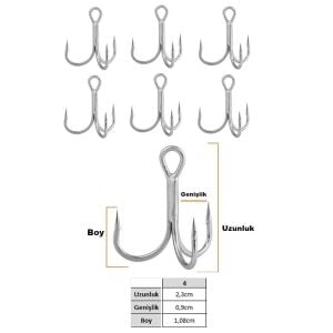 Fujin Falcon No:4 Süper Anti-Rust Üçlü İğne 6 Adet