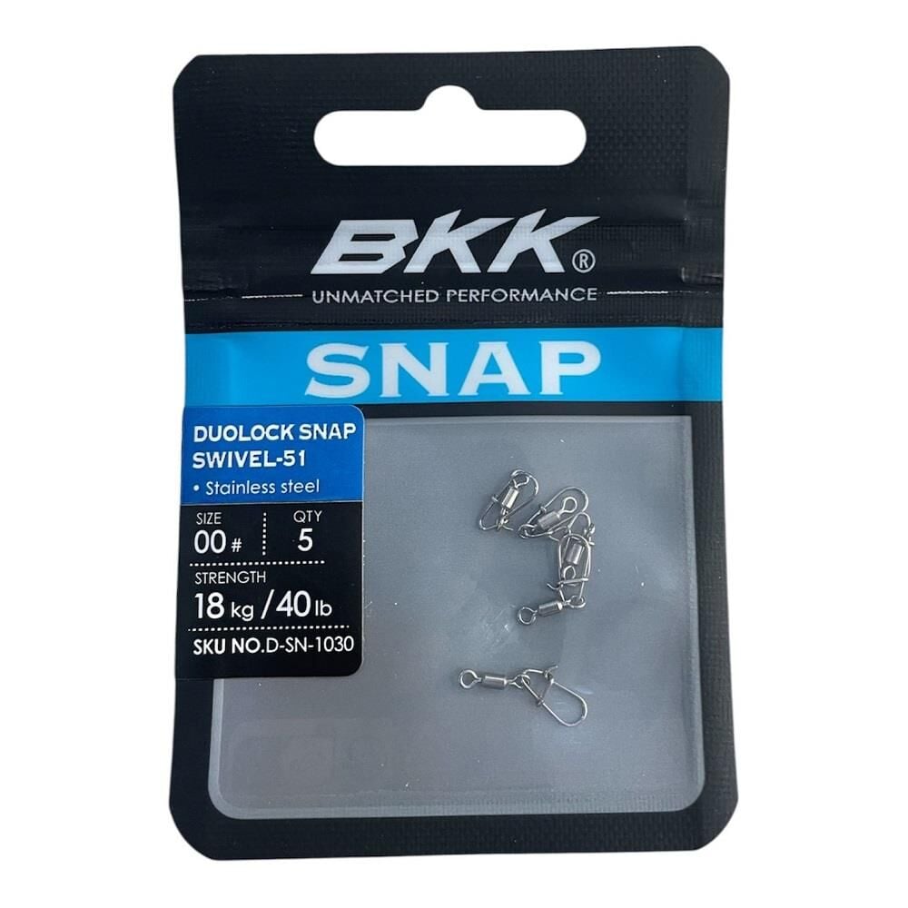 BKK Duolock Snap Swiwel-51 No 00 Klipsli Fırdöndü 5 Adet