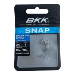 BKK Duolock Snap Swiwel-51 No 00 Klipsli Fırdöndü 5 Adet