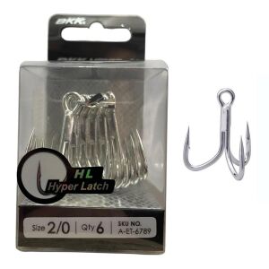 BKK Viper-41 No:2/0 Üçlü Olta İğnesi 6 Adet